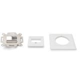 Digitus Piastra frontale e telaio di montaggio per moduli multimediali / Keystone bianco