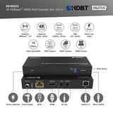 Digitus Set extender KVM HDMI 4K HDBaseT, Estensione HDMI Nero