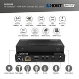 Digitus Set extender KVM HDMI 4K HDBaseT, Estensione HDMI Nero