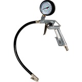 EINHELL 4137000 manometro per pneumatico 0 - 8 bar Barometro analogico Nero, Barometro analogico, 0 - 8 bar, Barra, Nero, Argento, Analogico, 300 g