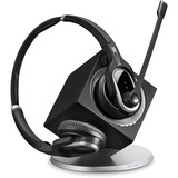 EPOS IMPACT DW Pro 2 ML - EU Auricolare Wireless A Padiglione Ufficio Base di ricarica Nero, Argento, Headset Nero, Wireless, Ufficio, 150 - 6800 Hz, 85 g, Auricolare, Nero, Argento