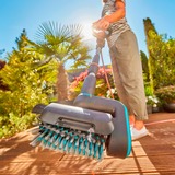 GARDENA Pulitore multiuso a batteria AquaBrush Patio 18V P4A, Detergente per pavimenti duri grigio/Turchese
