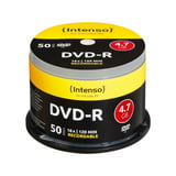 Intenso DVD-R 4.7GB, 16x 4,7 GB 50 pz, Supporti vergini DVD 16x, DVD-R, 120 mm, Scatola per torte, 50 pz, 4,7 GB