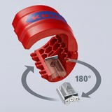 KNIPEX 902210 BK, Tagliatubi rosso/Blu