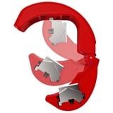 KNIPEX BiX, tagliatubi per tubi in plastica e manicotti di tenuta rosso/Blu