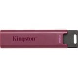Kingston DataTraveler 512GB Max Type-A 1000R/900W USB 3.2 Gen 2, Chiavetta USB Bordeaux, 512 GB, USB tipo A, 3.2 Gen 2 (3.1 Gen 2), 1000 MB/s, Lamina di scorrimento, Rosso
