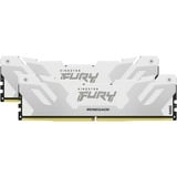 Kingston FURY FURY 32GB 6400MT/s DDR5 CL32 DIMM (Kit da 2) Renegade White XMP, Memoria bianco, 32 GB, 2 x 16 GB, DDR5, 288-pin DIMM