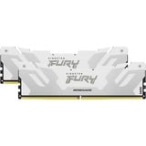 Kingston FURY FURY 32GB 6400MT/s DDR5 CL32 DIMM (Kit da 2) Renegade White XMP, Memoria bianco, 32 GB, 2 x 16 GB, DDR5, 288-pin DIMM