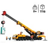 LEGO City Gru da cantiere mobile gialla, Giochi di costruzione Set da costruzione, 9 anno/i, Plastica, 1116 pz, 2,08 kg