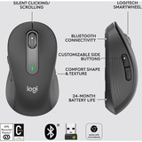 Logitech Signature M650 mouse Mano destra RF senza fili + Bluetooth Ottico 2000 DPI grafite, Mano destra, Ottico, RF senza fili + Bluetooth, 2000 DPI, Grafite