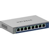 Netgear GS108Ev4 Non gestito L2/L3 Gigabit Ethernet (10/100/1000) Grigio, Interruttore grigio, Non gestito, L2/L3, Gigabit Ethernet (10/100/1000)