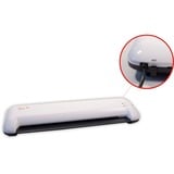 Peach PL755 Plastificatrice a caldo 400 mm/min Nero, Bianco, Laminatore grigio/Nero, 21 cm, Plastificatrice a caldo, 400 mm/min, 0,4 mm, 125 µm, Custodia