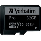 Verbatim Pro 32 GB MicroSDHC UHS Classe 10 32 GB, MicroSDHC, Classe 10, UHS, 90 MB/s, 45 MB/s