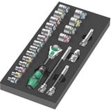 Wera Inserto in schiuma 8000 B Zyklop cricchetto 3/8" set 1, 23 pezzi, Set di strumenti Nero/grigio