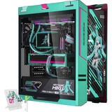 ALTERNATE Gaming-PC Hatsune Miku Edizione Speciale • RTX 5080 • AMD Ryzen™ 7 9800X3D • 64 GB RAM, PC Gaming turchese/Rosa
