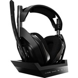 ASTRO Gaming A50 Cuffia Padiglione auricolare Nero, Cuffia da gioco Nero/Argento, Cuffia, Padiglione auricolare, Giocare, Nero, Stereofonico, Senza fili