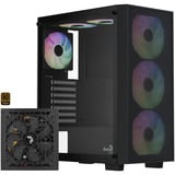 Aerocool B509A Flow-G-BK-v1, con alimentatore Aero 650, Chassis Tower Nero
