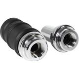 Alphacool ES Schnellverschluss BLH1A PushIn Set IG-IG, Connessione Nero (opaco)/cromo