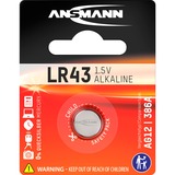 Ansmann Alkaline Battery LR 43 Batteria monouso Alcalino Batteria monouso, Alcalino, 1,5 V, 1 pz, LR 43