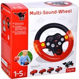 BIG Multi-Sound-Wheel Parti di giocattoli, Volante rosso/Nero, Nero, Rosso
