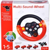 BIG Multi-Sound-Wheel Parti di giocattoli, Volante rosso/Nero, Nero, Rosso