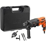BLACK+DECKER Martello perforatore BEHS01K-QS, Trapano a percussione Nero/Orange