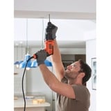 BLACK+DECKER Martello perforatore BEHS01K-QS, Trapano a percussione Nero/Orange