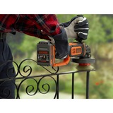 BLACK+DECKER Smerigliatrice angolare a batteria BCG720N, 18Volt Nero/Orange