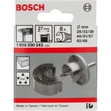 Bosch 1 609 200 243 sega per trapano 8 pz, Sega a tazza Set, In legno duro, Pannello laminato, Plastica, Legno compensato, Legno dolce, Nero, 25,32,38,44,51,57,63,68 mm, 1 kg, 1 pz
