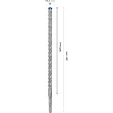 Bosch Expert Punta per martelli SDS plus-7X, Trapano Martello perforatore, Hammer drill bit, 1,4 cm, 365 mm, Cemento, Pietra, 30 cm
