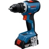 Bosch GSR 18V-65 2100 Giri/min Chiave 1,06 kg Nero, Blu, Trapano avvitatore blu, Trapano con impugnatura a pistola, Chiave, Nero, Blu, 2100 Giri/min, 550 Giri/min, 2100 Giri/min