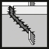 Bosch Lama per seghetto alternativo PRO Multi Material spessi e sottili T345XF, 132mm, Lama per sega Nero