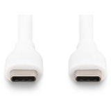 Digitus Cavo di collegamento in silicone USB 2.0 USB-C > USB-C bianco