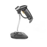 Digitus Lettore manuale di codici a barre 1D, Scanner di codici a barre grigio/Nero, Lettore di codici a barre portatile, 1D, Lineare, Codabar, Code 128, Code 32, Code 39, Code 93, EAN 128, EAN-13, EAN-8, GS1 DataBar, GS1-128..., -45 - 45°, 30 cm