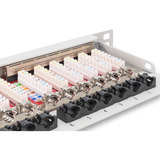 Digitus Pannello patch ad alta densità CAT 6A, classe EA, 24 porte, Patch Panel grigio