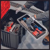 EINHELL E-Case L, 4540014, Cassetta portautensili Nero/rosso scuro
