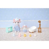 EPOCH Sylvanian Families - Set gioco bagno Topolini Marshmallow, Giochi di costruzione 