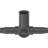 GARDENA Micro-Drip-System T a innesto per ugelli a spruzzo/gocciolatori finali, 4,6mm (3/16"), Connessione grigio scuro