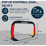HUDORA Set da 2 porte da calcio Pop Up, Obiettivo di gioco del calcio 