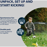 HUDORA Set da 2 porte da calcio Pop Up, Obiettivo di gioco del calcio 