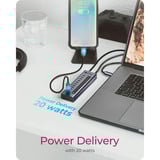 ICY BOX 61171, Hub USB antracite