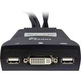 Inter-Tech KVM-LS-21DA DVI switch per keyboard-video-mouse (kvm) Nero Nero, 1920 x 1200 Pixel, Full HD, Nero