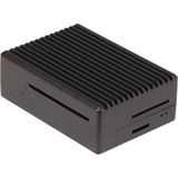 Joy-IT RB-AlucaseP4+08 Alloggi Nero, Housing Nero (opaco), Alloggi, Raspberry Pi, Raspberry Pi, Nero, Alluminio, 65 mm