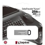 Kingston DataTraveler Drive Flash USB Kyson da 256GB, Chiavetta USB argento, 256 GB, USB tipo A, 3.2 Gen 1 (3.1 Gen 1), 200 MB/s, Senza coperchio, Argento