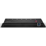 Lindy 43128 hub di interfaccia 5000 Mbit/s Nero, Hub USB USB 3.2 Gen 1 (3.1 Gen 1) Type-A, 5000 Mbit/s, Nero, 0,8 m, 185 mm, 75 mm