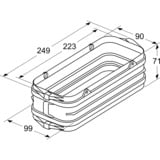 Neff Z861SS1 accessorio per cappa, Connessione Nero, Nero, Plastica, 249 mm, 99 mm, 71 mm, 1 pz