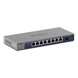 Netgear GS108X Non gestito L2 Gigabit Ethernet (10/100/1000) Grigio, Interruttore Non gestito, L2, Gigabit Ethernet (10/100/1000)