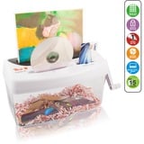 Peach PS300-21 distruggi documenti Triturazione incrociata 21,6 cm Trasparente, Bianco Triturazione incrociata, 21,6 cm, 3.5 x 40 mm, 4 L, 15 fogli, 1 fogli