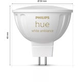 Philips Hue White Ambiance MR16 Spot intelligente Confezione singola 400 lm, Lampada a LED 
