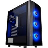 Thermaltake Versa J25 TG RGB Midi Tower Nero, Chassis Tower Nero, Midi Tower, PC, Nero, ATX, micro ATX, Mini-ITX, SPCC, Ventole, Frontale